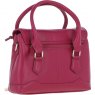 Ashwood Leather Twist Lock Compact Flap Handbag - Raspberry Y-55