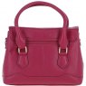 Ashwood Leather Twist Lock Compact Flap Handbag - Raspberry Y-55