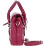Ashwood Leather Ashwood Leather Twist Lock Compact Flap Handbag - Raspberry Y-55