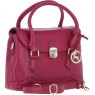 Ashwood Leather Ashwood Leather Twist Lock Compact Flap Handbag - Raspberry Y-55