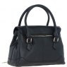 Ashwood Leather Twist Lock Large Flap Handbag with Crossbody Strap - Black Y-56