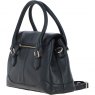 Ashwood Leather Ashwood Leather Twist Lock Large Flap Handbag with Crossbody Strap - Black Y-56