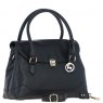 Ashwood Leather Ashwood Leather Twist Lock Large Flap Handbag with Crossbody Strap - Black Y-56