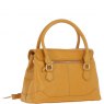 Ashwood Leather Twist Lock Large Flap Handbag with Crossbody Strap - Mustard Y-56