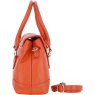 Ashwood Leather Ashwood Leather Twist Lock Large Flap Handbag with Crossbody Strap - Orange Y-56
