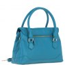 Ashwood Leather Twist Lock Large Flap Handbag with Crossbody Strap - Turquoise Y-56