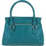 Ashwood Leather Twist Lock Large Flap Handbag with Crossbody Strap - Green Y-56