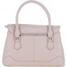 Ashwood Leather Twist Lock Large Flap Handbag with Crossbody Strap - Beige Y-56