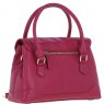 Ashwood Leather Twist Lock Large Flap Handbag with Crossbody Strap - Raspberry Y-56