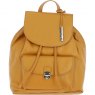 Ashwood Leather Twist Lock Small Backpack - Mustard Y-57