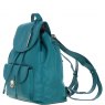 Ashwood Leather Twist Lock Small Backpack - Green Y-57