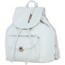 Ashwood Leather Twist Lock Small Backpack - White Y-57
