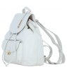 Ashwood Leather Twist Lock Small Backpack - White Y-57