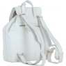 Ashwood Leather Twist Lock Small Backpack - White Y-57