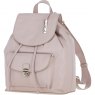 Ashwood Leather Twist Lock Small Backpack - Beige Y-57