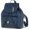 Ashwood Leather Twist Lock Small Backpack - Navy Y-57