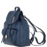 Ashwood Leather Twist Lock Small Backpack - Navy Y-57
