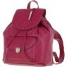 Ashwood Leather Twist Lock Small Backpack - Raspberry Y-57