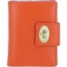 Ashwood Leather Twist Lock Purse - Orange Y-60