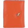 Ashwood Leather Twist Lock Purse - Orange Y-60