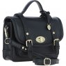 Ashwood Leather Ashwood Leather Twist Lock Small Satchel - Black Y-61