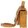 Ashwood Leather Twist Lock Small Satchel - Mustard Y-61