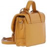 Ashwood Leather Twist Lock Small Satchel - Mustard Y-61
