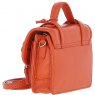 Ashwood Leather Twist Lock Small Satchel - Orange Y-61