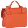 Ashwood Leather Twist Lock Small Satchel - Orange Y-61