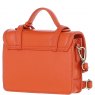 Ashwood Leather Twist Lock Small Satchel - Orange Y-61
