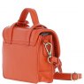 Ashwood Leather Twist Lock Small Satchel - Orange Y-61