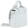 Ashwood Leather Twist Lock Small Satchel - White Y-61