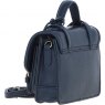 Ashwood Leather Twist Lock Small Satchel - Navy Y-61