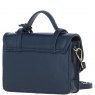 Ashwood Leather Twist Lock Small Satchel - Navy Y-61