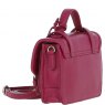 Ashwood Leather Twist Lock Small Satchel - Raspberry Y-61