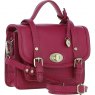 Ashwood Leather Ashwood Leather Twist Lock Small Satchel - Raspberry Y-61