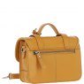 Ashwood Leather Twist Lock Medium Satchel - Mustard Y-62