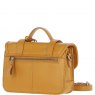 Ashwood Leather Twist Lock Medium Satchel - Mustard Y-62