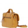 Ashwood Leather Twist Lock Medium Satchel - Mustard Y-62