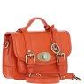 Ashwood Leather Ashwood Leather Twist Lock Medium Satchel - Orange Y-62