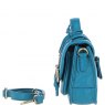 Ashwood Leather Twist Lock Medium Satchel - Turquoise Y-62