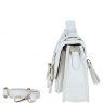 Ashwood Leather Twist Lock Medium Satchel - White Y-62