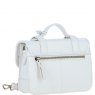 Ashwood Leather Twist Lock Medium Satchel - White Y-62