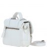 Ashwood Leather Twist Lock Medium Satchel - White Y-62