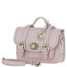 Ashwood Leather Twist Lock Medium Satchel - Beige Y-62