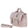 Ashwood Leather Twist Lock Medium Satchel - Beige Y-62