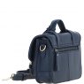 Ashwood Leather Twist Lock Medium Satchel - Navy Y-62