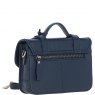 Ashwood Leather Twist Lock Medium Satchel - Navy Y-62