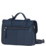 Ashwood Leather Twist Lock Medium Satchel - Navy Y-62