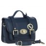 Ashwood Leather Ashwood Leather Twist Lock Medium Satchel - Navy Y-62
